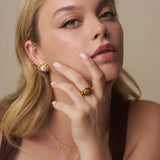 Tigers Eye Statement Ring