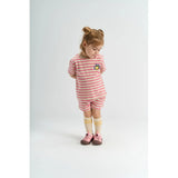 Sannah Tee - Carmine Rose Striped