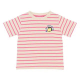 Sannah Tee - Carmine Rose Striped