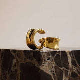 Luxe Molten Hoop Earring