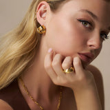 Interlocking Statement Stud Earrings