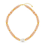 Statement Pearl and Bead Necklace