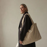 Teddy Diaper Bag - Ecru