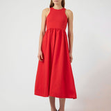 Miri Long Dress - Fiery Red