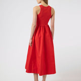 Miri Long Dress - Fiery Red