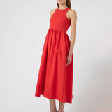 Miri Long Dress - Fiery Red