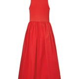 Miri Long Dress - Fiery Red