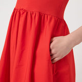Miri Long Dress - Fiery Red