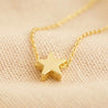 Star Bead Necklace in Gold