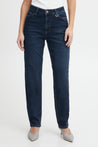 Liva Jeans Straight Leg - Dark Blue